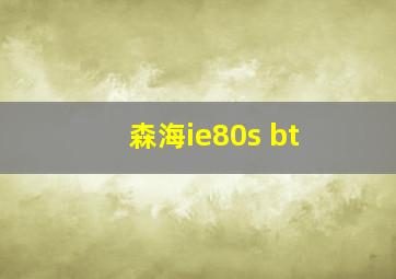 森海ie80s bt